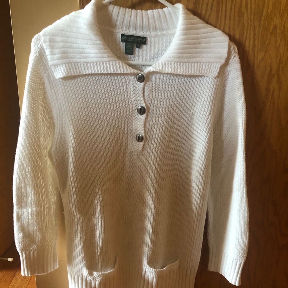 Ralph Lauren white knit sweater
